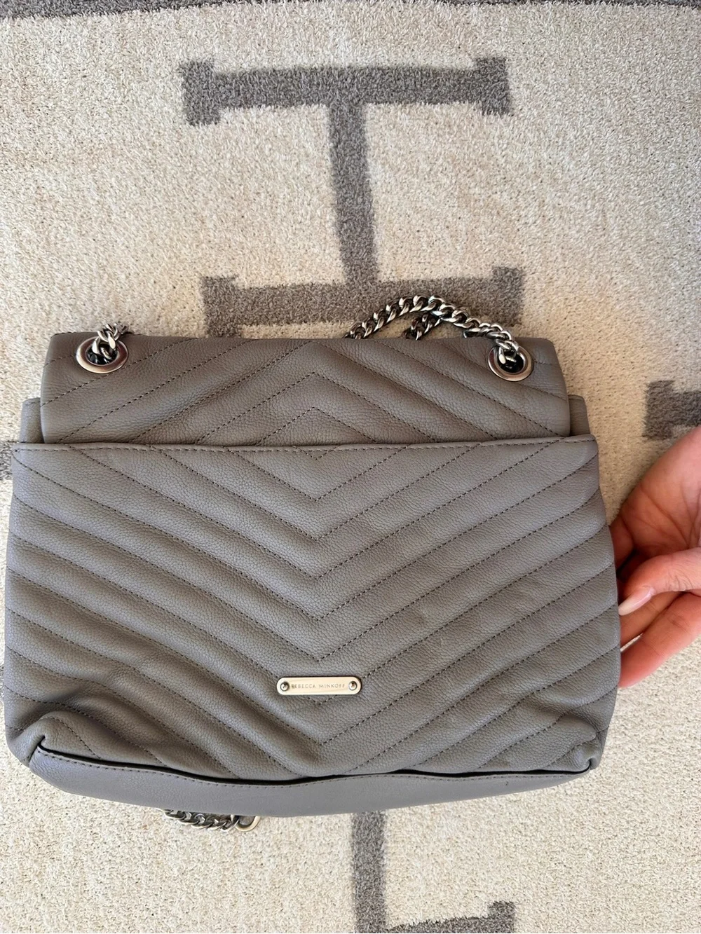 Rebecca minkoff shoulder bag gray